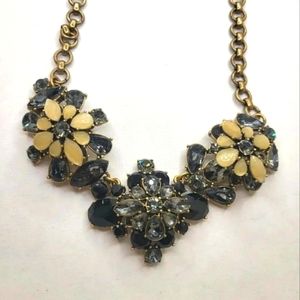 Gorgeous J Crew Vintage Flowered Rhinestone Necklace
